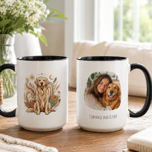 Taza Recuerdo de foto y nombre de Golden Retriever