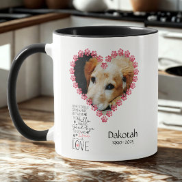 Taza Recuerdo de simpatía por la pérdida de mascota en