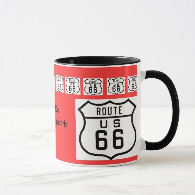Taza Recuerdo del viaje por carretera de la ruta 66 (Derecha)