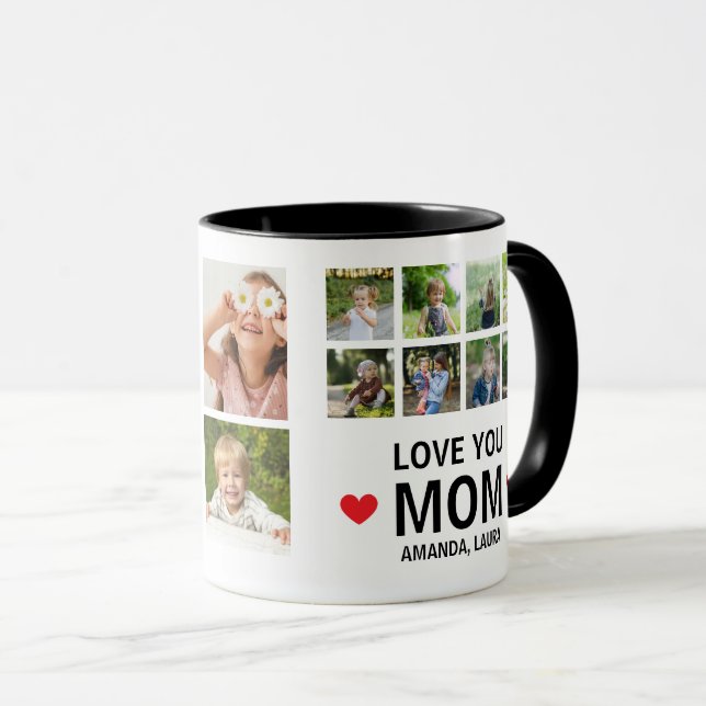 Taza Recuerdo moderno y elegante para la mejor mamá del (Anverso derecho)
