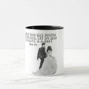 Taza Recuerdo Personalizado para la Novia con Versículo