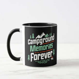 Taza Recuerdos de camping para siempre, momentos de cam