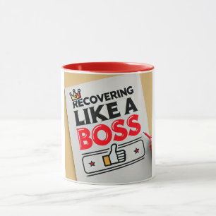 Taza Recuperarse como un jefe - Gracioso recuperarse pr