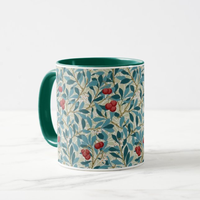 Taza Red Berry Tree, William Morris (Anverso izquierdo)