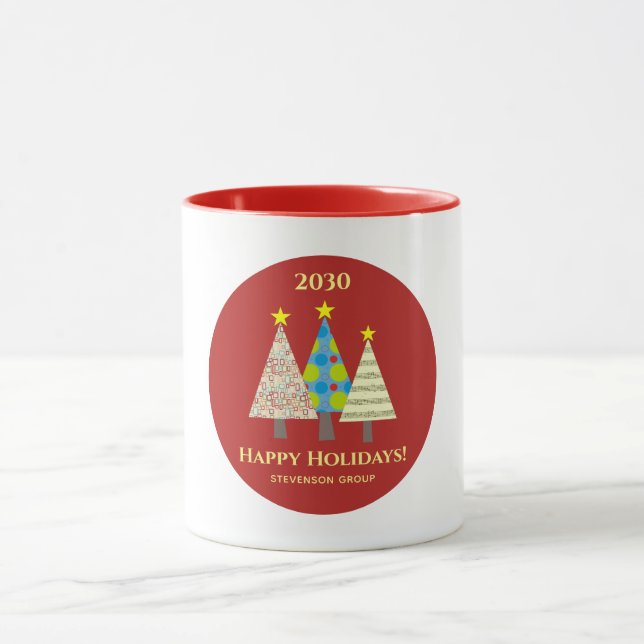 Taza Red Corporate Christmas Holiday  (Centro)