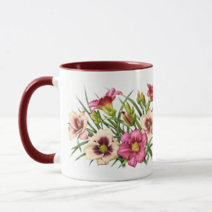 Taza Red Daylily Bouquet