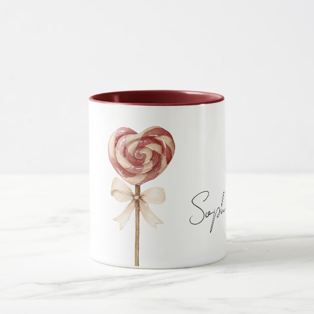 Taza Red Heart Lollipop Sucker (Centro)
