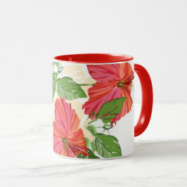 Taza Red Hibiscus Mug