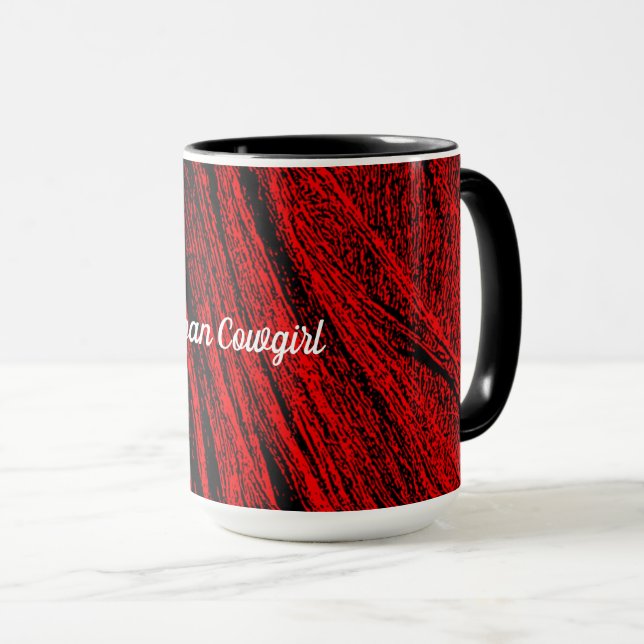 Taza Red Horse Mane Resumen Café Mug (Anverso derecho)