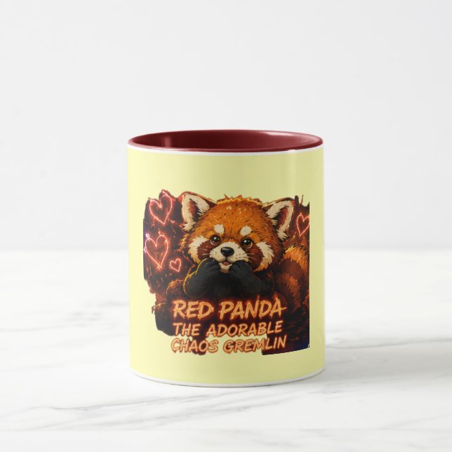 Taza Red Panda Adorable Caos (Centro)