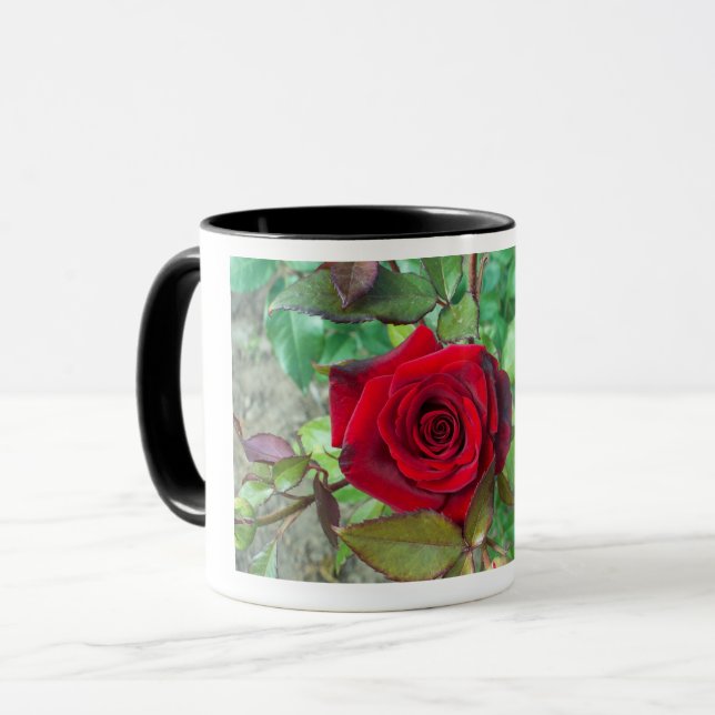 Taza Red Rose Día de San Valentín Mug (Anverso izquierdo)
