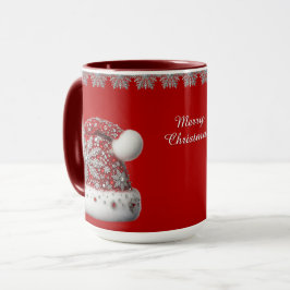 Taza Red Santa Hat Navidades Holiday Mug