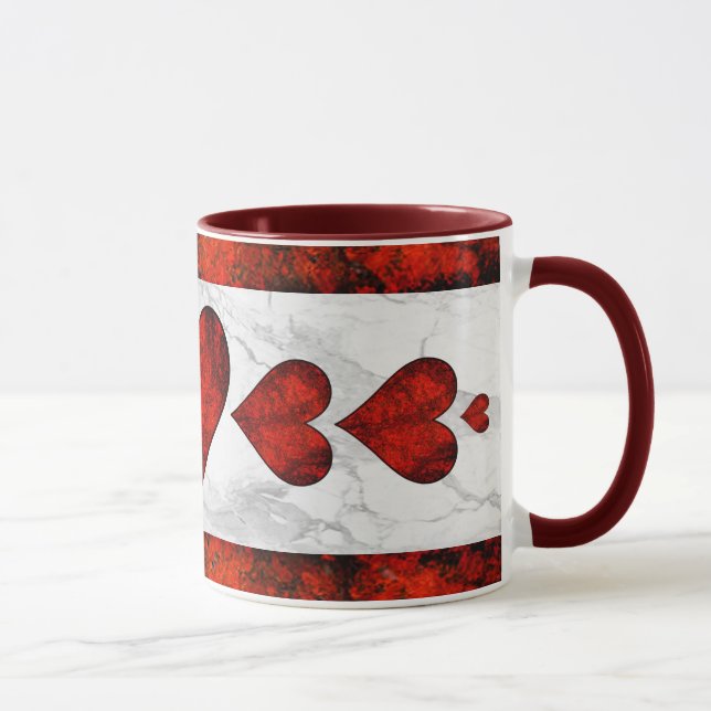 Taza Red Stone Hearts Mug (Derecha)