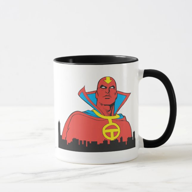 Taza Red Tornado Detrás De Cityscape (Derecha)
