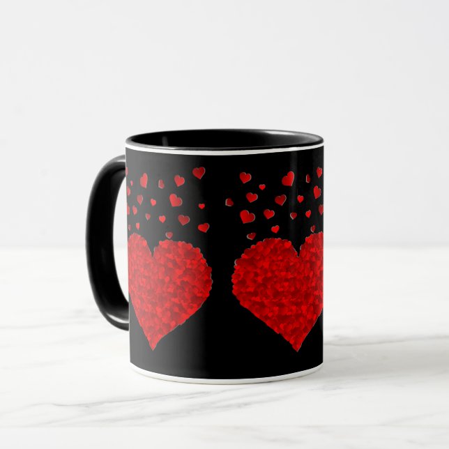 Taza Red Valentine Black-Black Elegance (Anverso izquierdo)