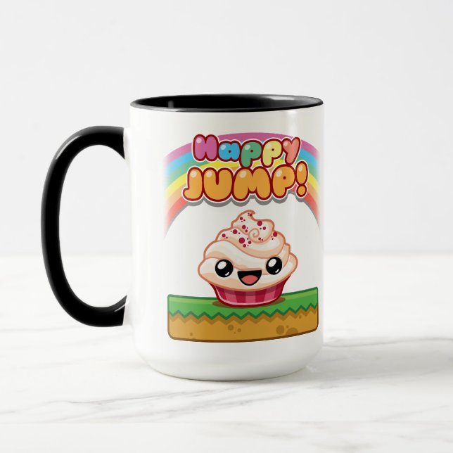 Taza Red/White Cupcake - Happy Jump (Izquierda)