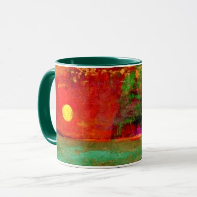 Taza Redon - Coloridas obras de arte al atardecer (Anverso izquierdo)