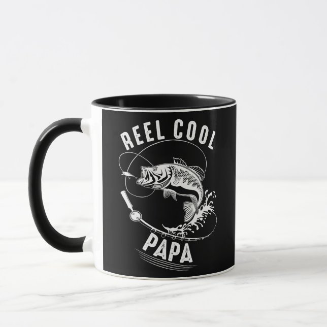 Taza Reel Guay Papa Fishing Dad regalos al padre (Izquierda)