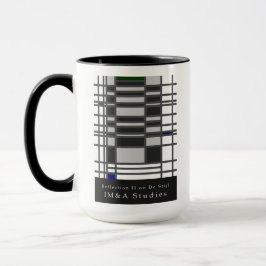 Taza Reflexión minimalista II sobre De Stijl Mug