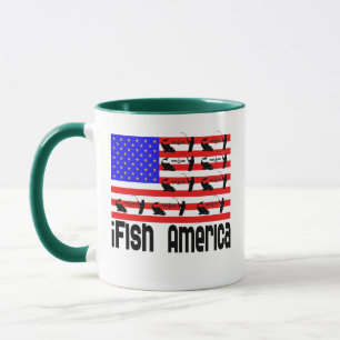 Taza Regalo América iFish de la pesca