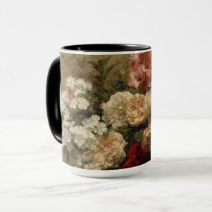 Taza Regalo antiguo de pintura floral