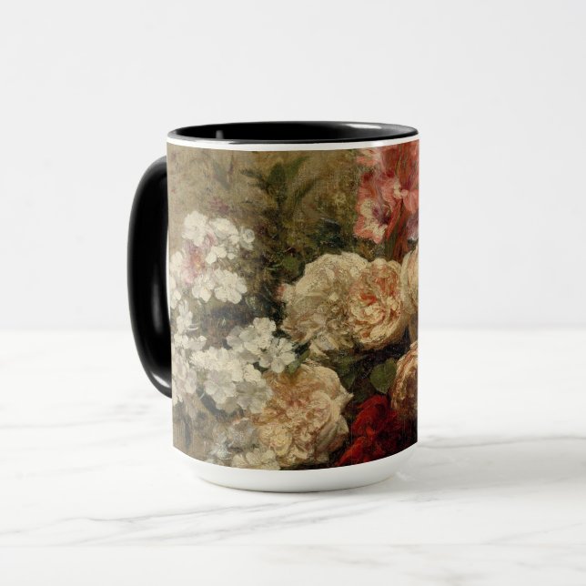Taza Regalo antiguo de pintura floral (Anverso izquierdo)