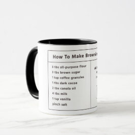 Taza Regalo/ Brownie Perfecto En Una Receta De Mug