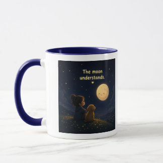 Taza regalo celestial amante de la luna