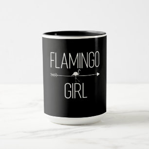 Taza Regalo Chica Flamingo Para Mujeres De Ave