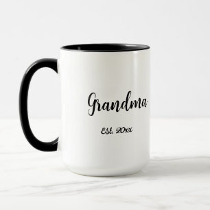 Taza Regalo de Abuela Establecido Año Nuevo Mamá Blanco