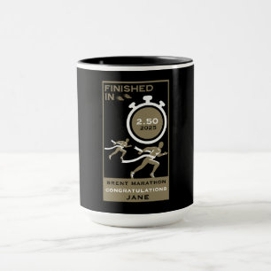 Taza Regalo de acabado de eventos de maratón