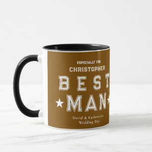 Taza Regalo de agradecimiento al padrino marrón