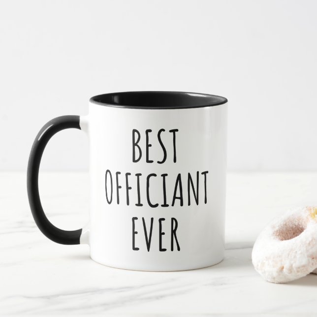 Taza Regalo de Agradecimiento de Boda Mejor Oficia (Con donut)