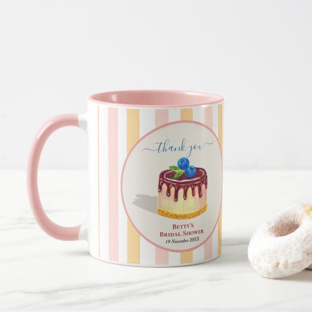 Taza Regalo de agradecimiento para despedida de soltera (Con donut)