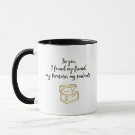 Taza Regalo de Alma Gemela de Oro para Parejas
