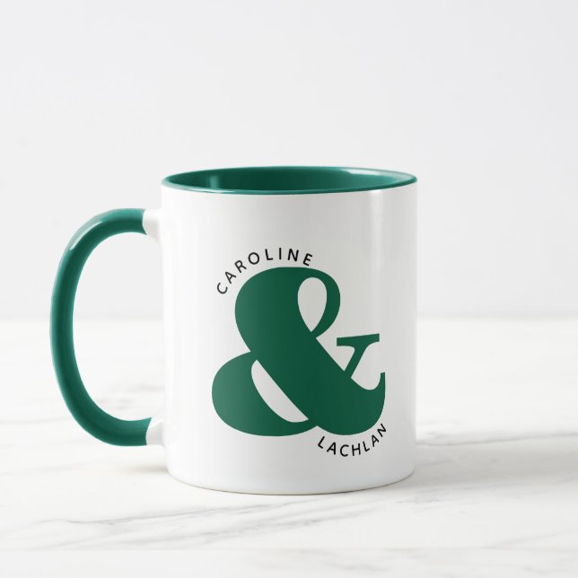 Taza Regalo de aniversario de boda personalizado de dos (Izquierda)