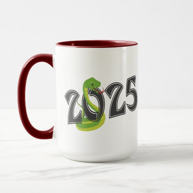 Taza Regalo de Año Nuevo chino de la serpiente 2025 (Izquierda)