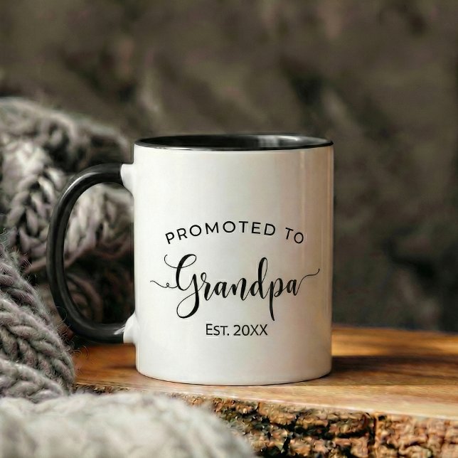 Taza regalo de anuncio de embarazo abuelo (pregnancy announcement gift grandpa)