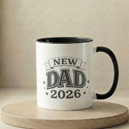 Taza Regalo de Anuncio de Embarazo Nuevo Papá 2026