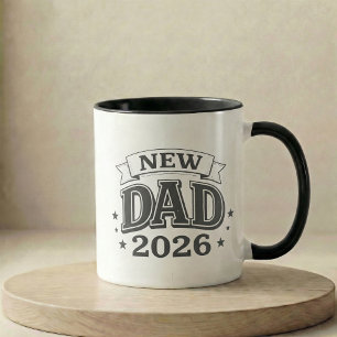 Taza Regalo de Anuncio de Embarazo Nuevo Papá 2026