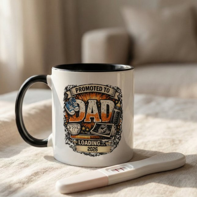 Taza Regalo de anuncio de embarazo para papá (pregnancy announcement gift dad Mug)