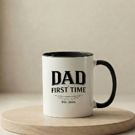 Taza Regalo de Anuncio de Embarazo para Papá por Primer