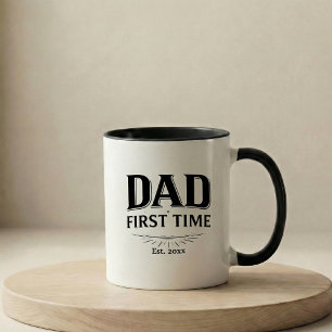 Taza Regalo de Anuncio de Embarazo para Papá por Primer