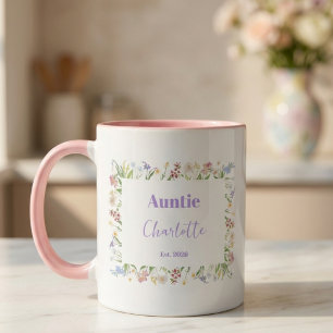 Taza Regalo de anuncio de embarazo para tía