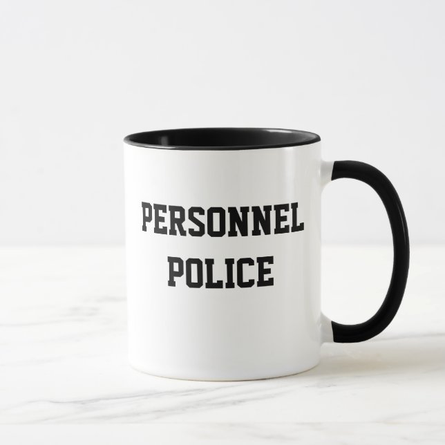 Taza Regalo de apodo HR Gracioso de la policía (Derecha)