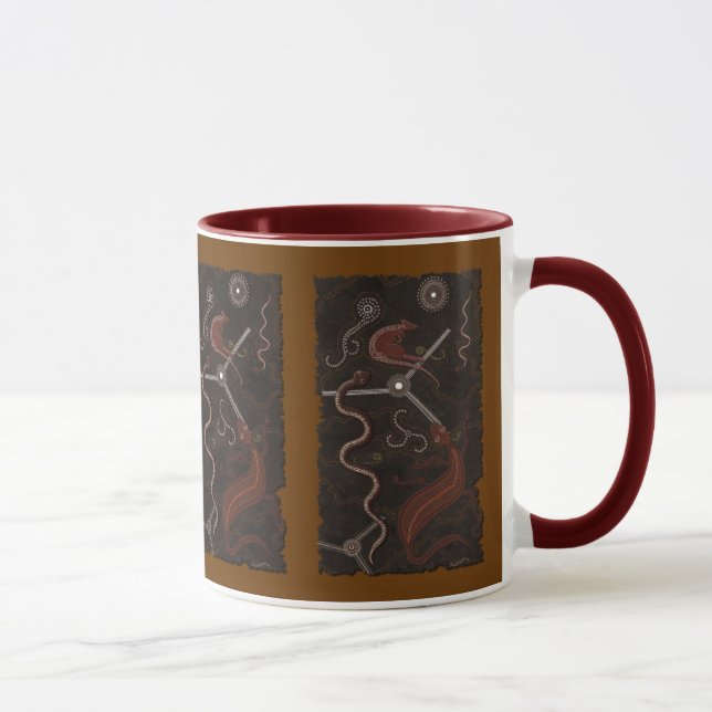 Taza Regalo de arte aborigen australiano (Derecha)