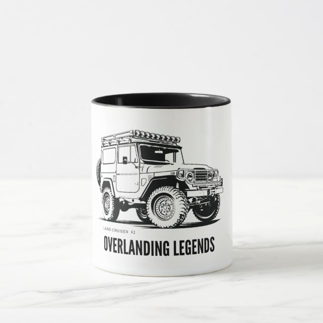 Taza Regalo de aventura de camping | Land Cruiser FJ  (Centro)