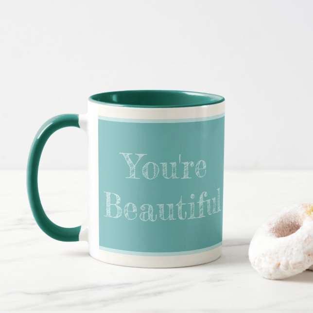 Taza Regalo de Boda Damas de Honor Eres Hermosa (Con donut)