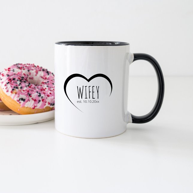 Taza Regalo de Boda para Esposa Moderna Simple Establec (Subido por el creador)