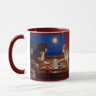 Taza Regalo de café divertido de perros lindos jugando 